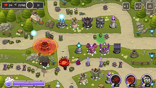 Gameplay of the Tower defense king for Android phone or tablet.