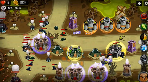 Gameplay of the Tower defense: The last realm. Castle empire TD for Android phone or tablet.