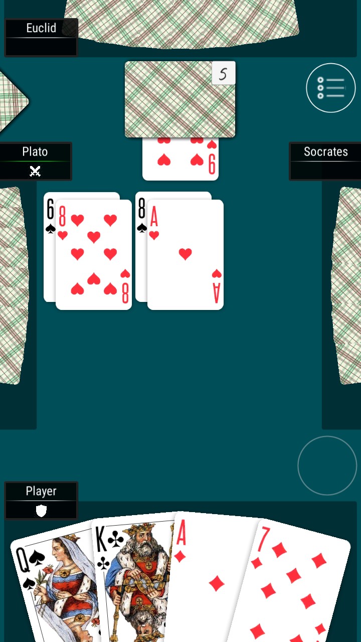Gameplay of the Durak for Android phone or tablet.