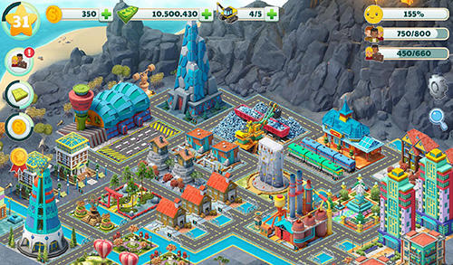 Gameplay of the Town city: Village building sim paradise game 4 U for Android phone or tablet.