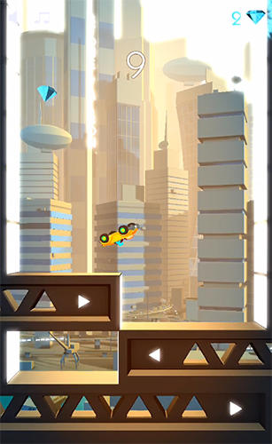 Gameplay of the Town jump for Android phone or tablet.