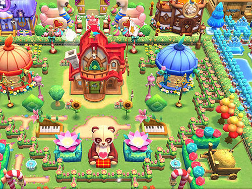 Gameplay of the Townkins: Wonderland village for Android phone or tablet.