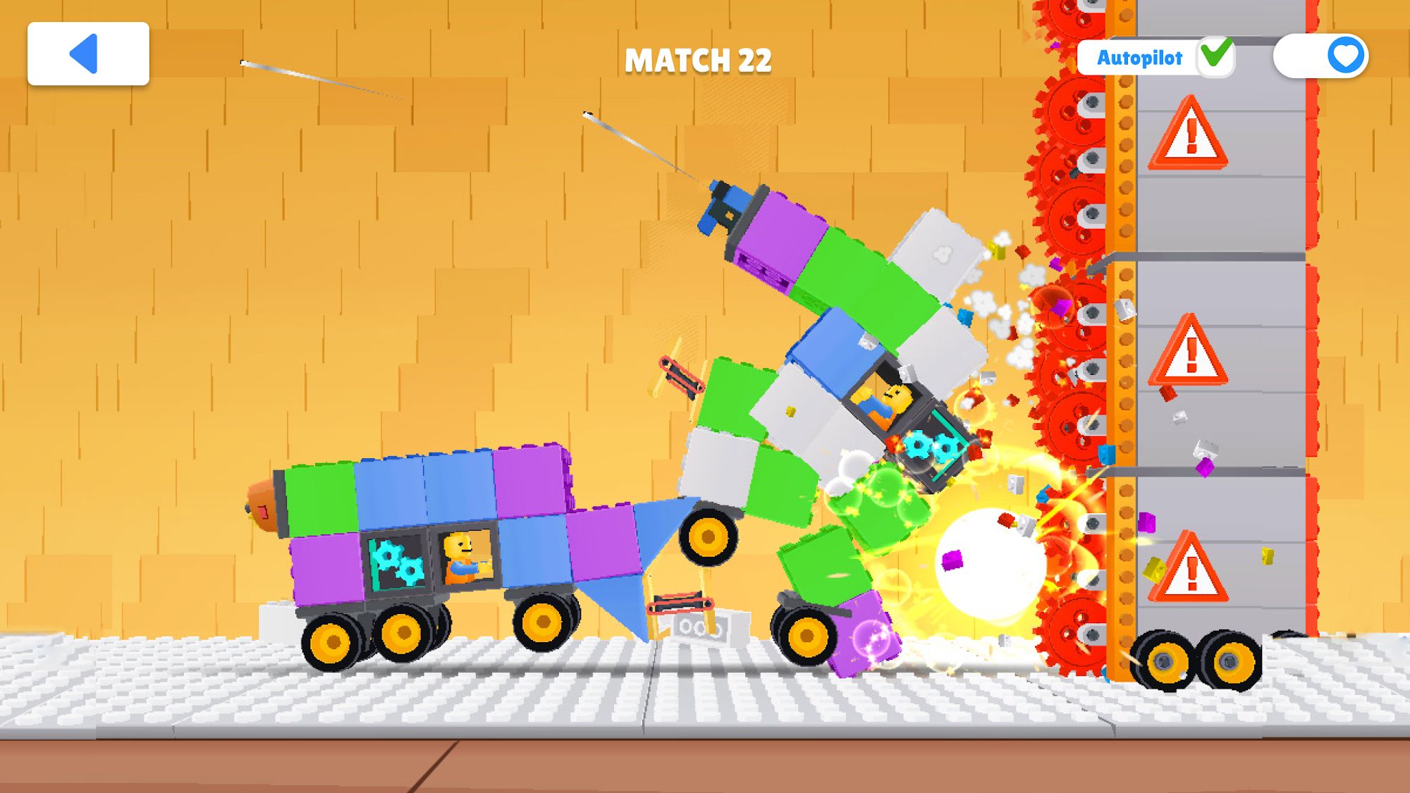 Gameplay of the TOYS: Crash Arena for Android phone or tablet.