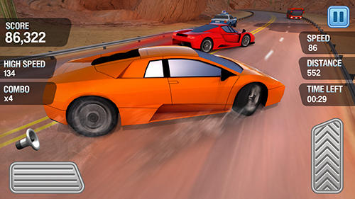Gameplay of the Traffic racing: Car simulator for Android phone or tablet.