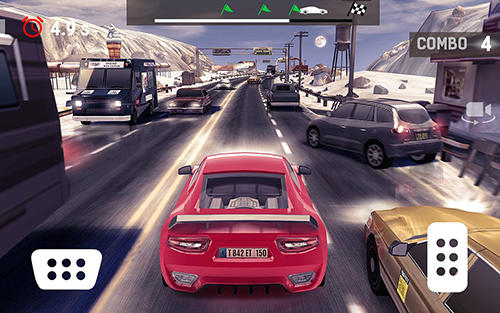 Gameplay of the Traffic xtreme 3D: Fast car racing and highway speed for Android phone or tablet.
