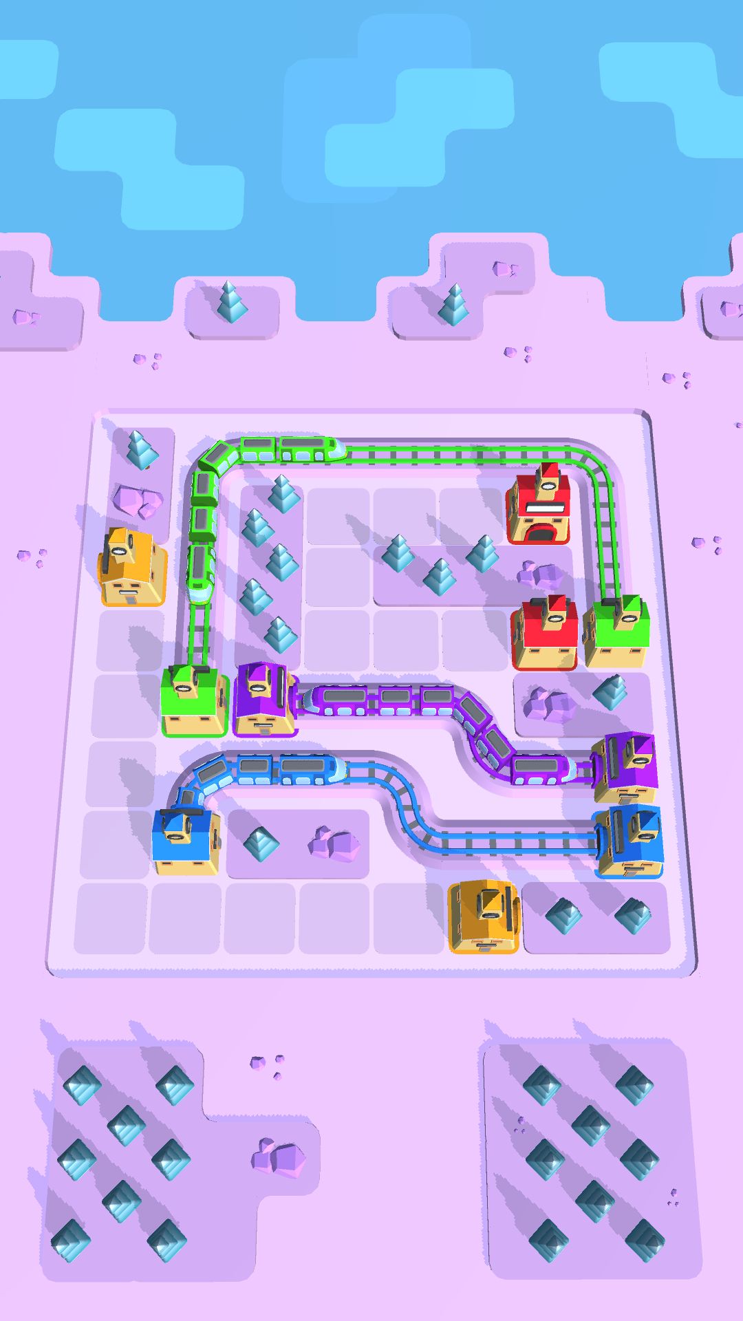 Gameplay of the Train Connect for Android phone or tablet.