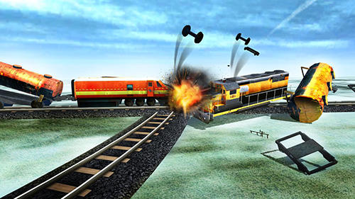 Gameplay of the Train oil transporter 3D for Android phone or tablet.