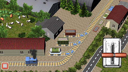 Gameplay of the Train puzzle for Android phone or tablet.