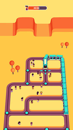 Gameplay of the Train taxi for Android phone or tablet.