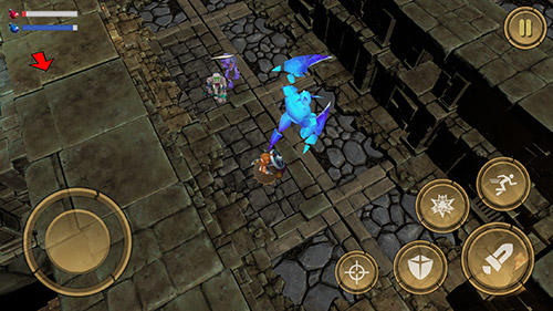 Gameplay of the Treasure hunter. Dungeon fight: Monster slasher for Android phone or tablet.