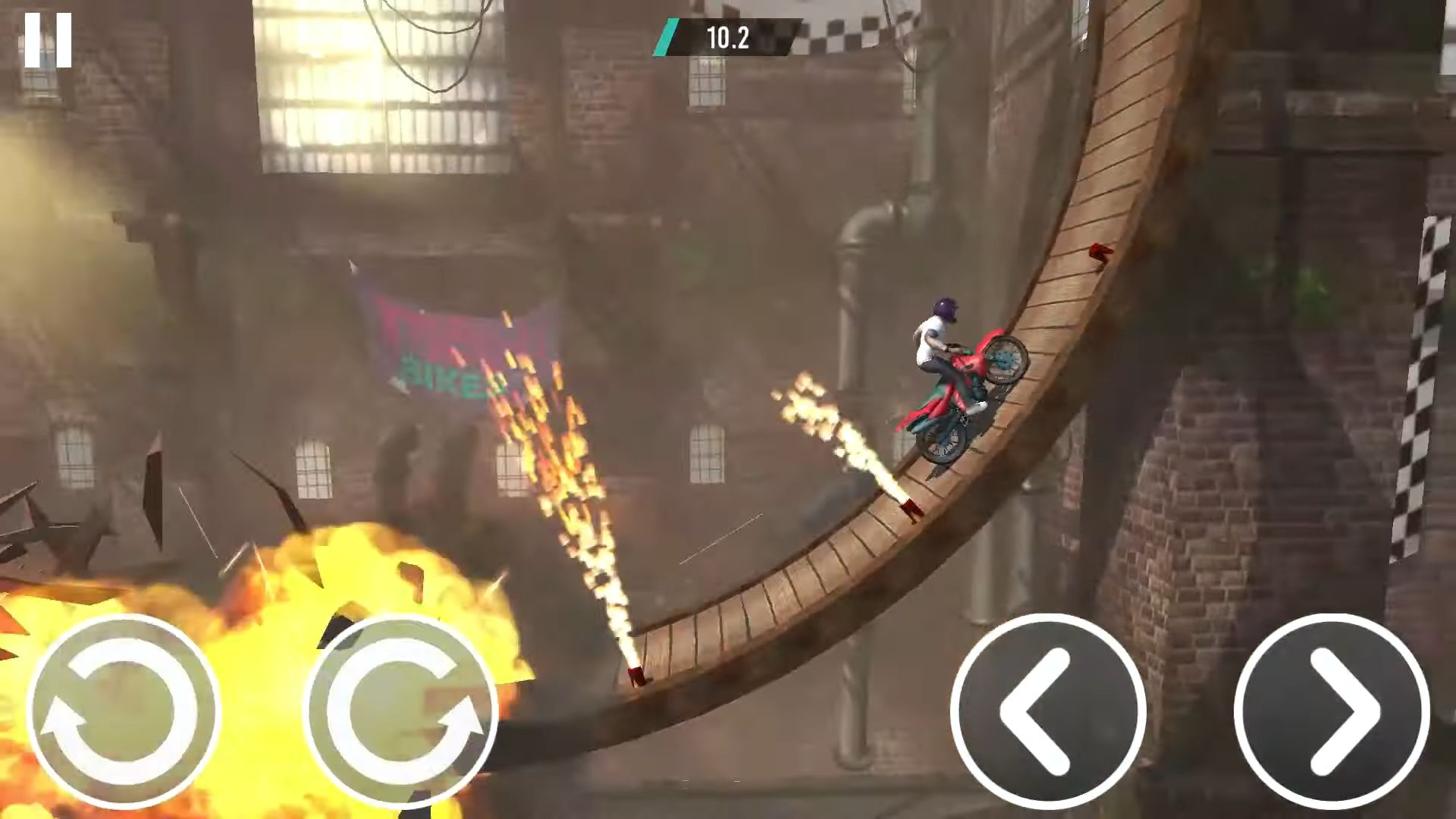 Gameplay of the Trial Riders for Android phone or tablet.