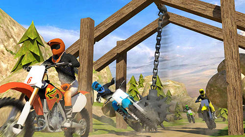 Gameplay of the Trial xtreme dirt bike racing: Motocross madness for Android phone or tablet.