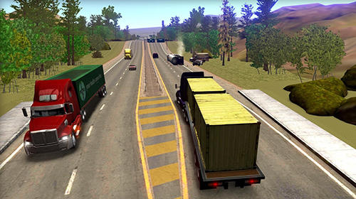 Gameplay of the Truck simulator USA for Android phone or tablet.