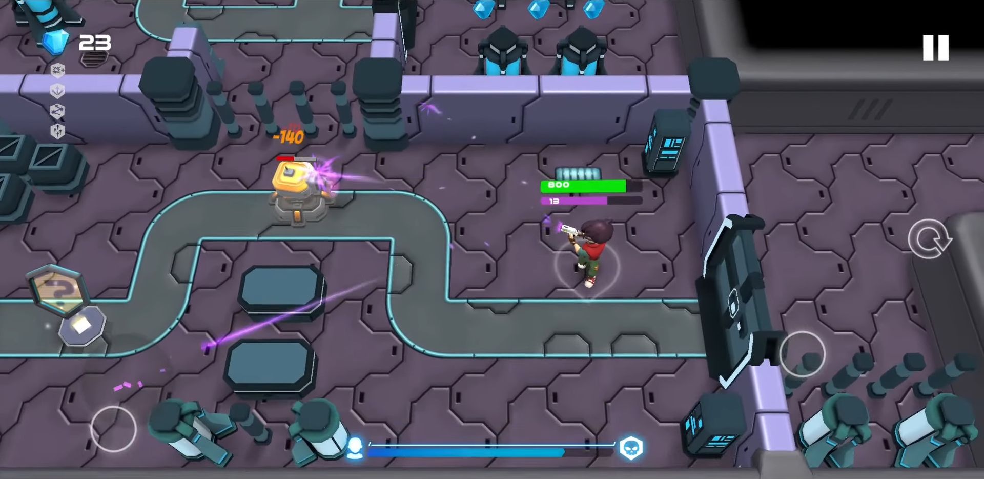 Gameplay of the Turbo Shot for Android phone or tablet.