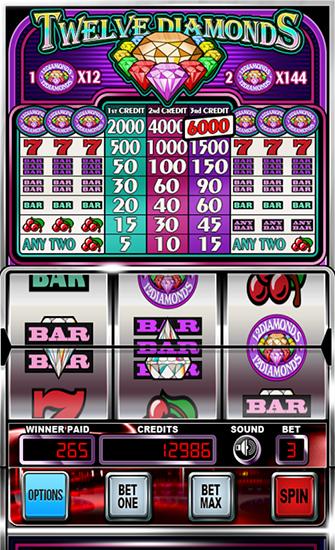 Full version of Android apk app Twelve diamonds: Slot machine for tablet and phone.