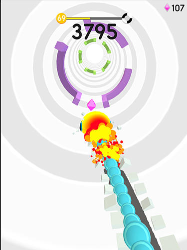 Gameplay of the Twisty snake for Android phone or tablet.