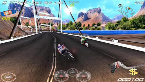 Gameplay of the Ultimate moto RR 4 for Android phone or tablet.