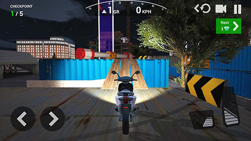 Gameplay of the Ultimate motorcycle simulator for Android phone or tablet.