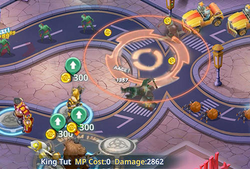 Gameplay of the Ultimate war: Hero TD game. Epic hero defense for Android phone or tablet.