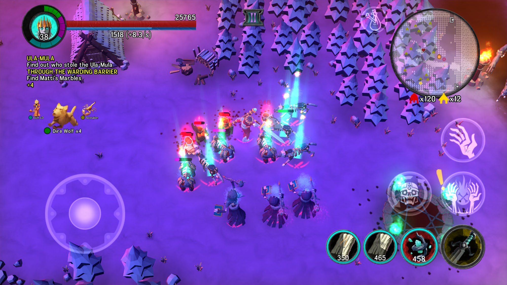 Gameplay of the Undead Horde 2: Necropolis for Android phone or tablet.