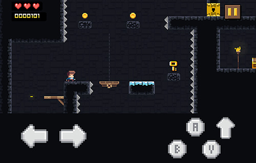 Gameplay of the Under cave for Android phone or tablet.