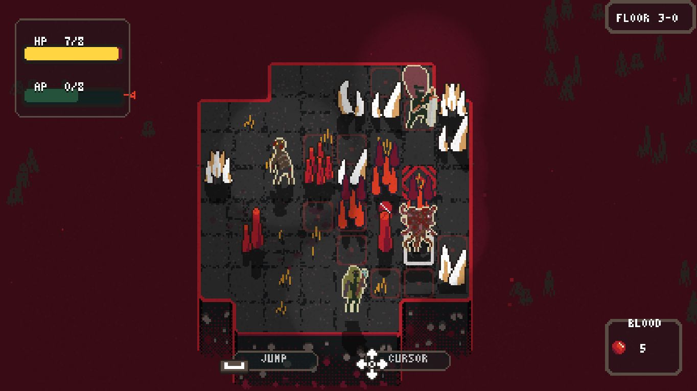 Gameplay of the Undergrave - Tactic Roguelike for Android phone or tablet.