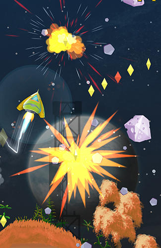 Gameplay of the Universe 42: Space endless runner for Android phone or tablet.