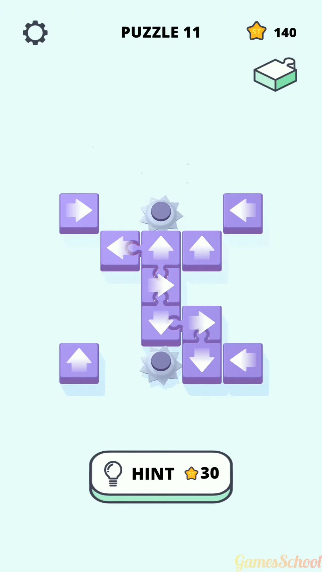 Gameplay of the UnpuzzleX for Android phone or tablet.