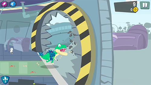 Gameplay of the Unstoppable Rex for Android phone or tablet.