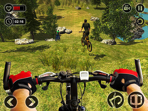 Gameplay of the Uphill offroad bicycle rider for Android phone or tablet.
