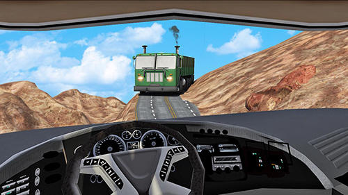 Gameplay of the US army truck simulator for Android phone or tablet.