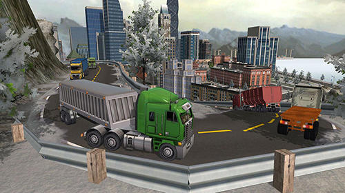 Gameplay of the USA truck driver: 18 wheeler for Android phone or tablet.