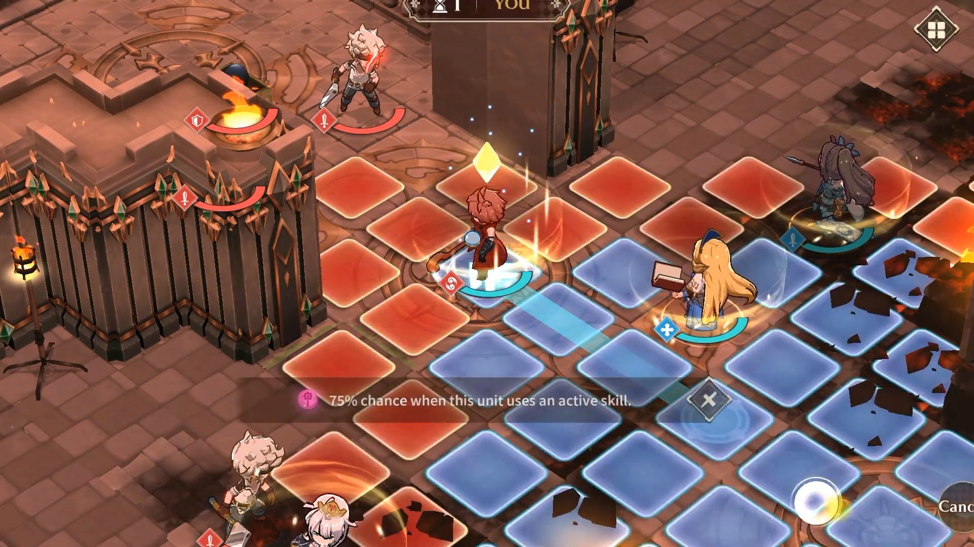 Gameplay of the Valiant Force 2 for Android phone or tablet.