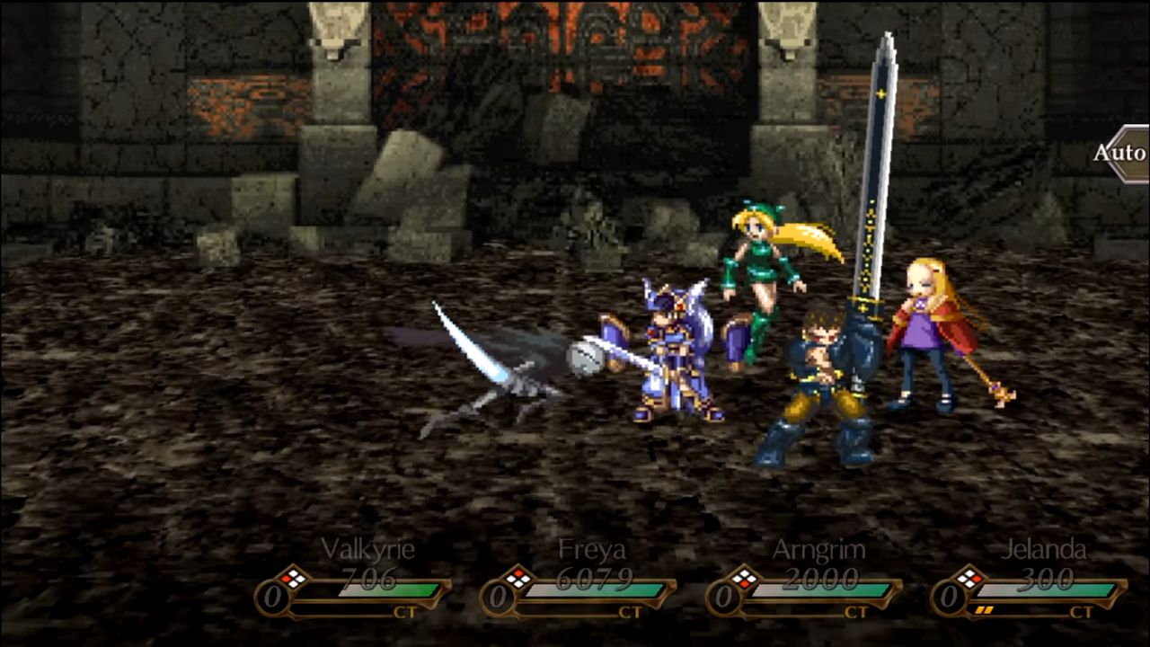 Gameplay of the VALKYRIE PROFILE: LENNETH for Android phone or tablet.