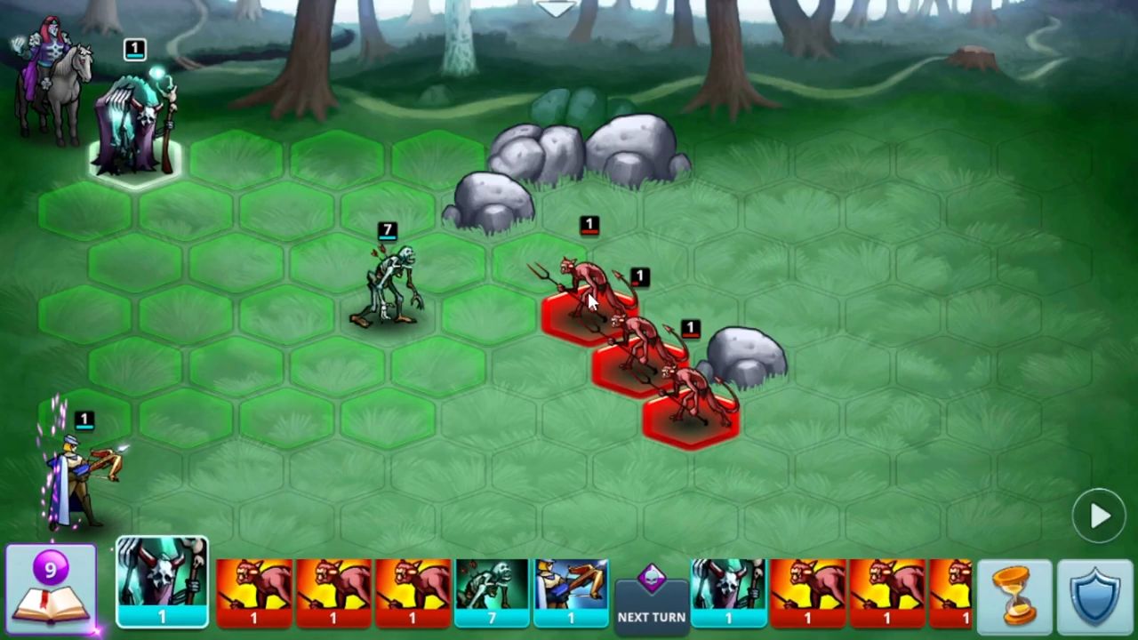 Gameplay of the Vampire Rising: Magic Arena for Android phone or tablet.