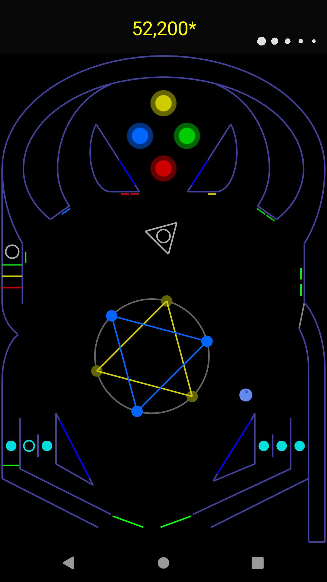 Gameplay of the Vector Pinball for Android phone or tablet.