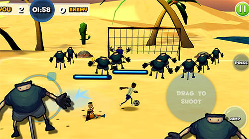 Gameplay of the Victoria Grande : Ultimate street football game for Android phone or tablet.