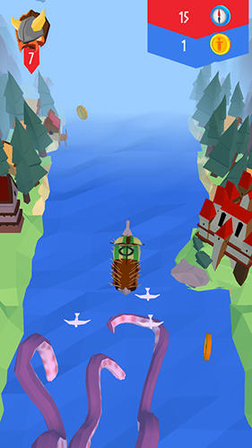 Gameplay of the Viking sail for Android phone or tablet.