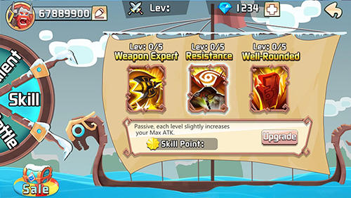 Gameplay of the Vikings.io for Android phone or tablet.