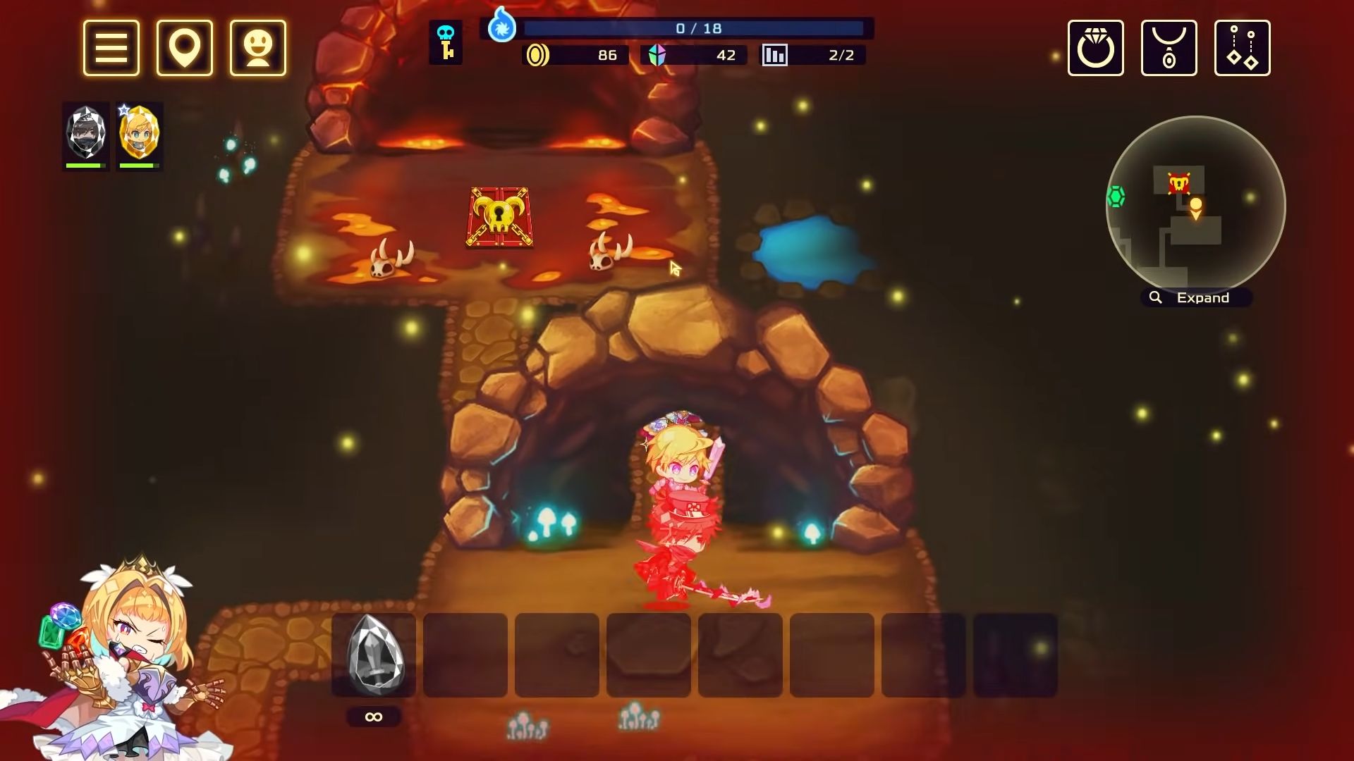 Gameplay of the Vivid Knight for Android phone or tablet.
