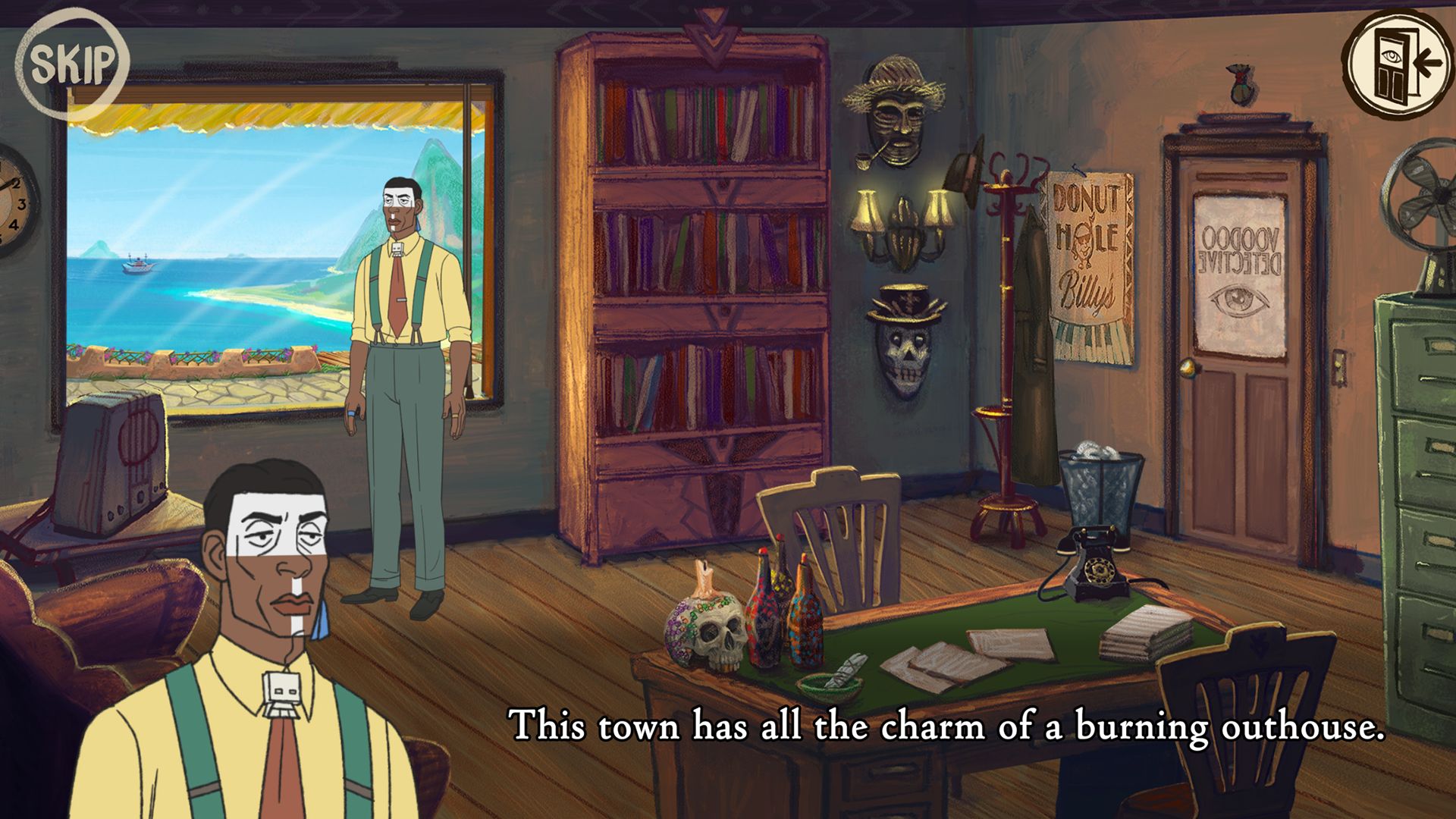 Gameplay of the Voodoo Detective for Android phone or tablet.