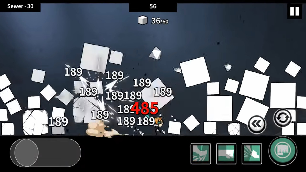 Gameplay of the Wall Breaker: Remastered for Android phone or tablet.
