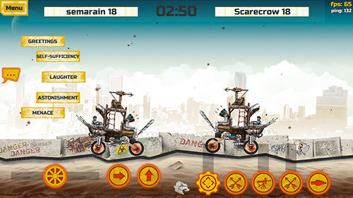 Gameplay of the War cars for Android phone or tablet.