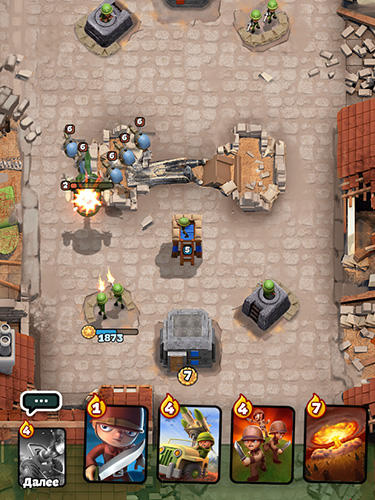 Gameplay of the War heroes: Clash in a free strategy card game for Android phone or tablet.