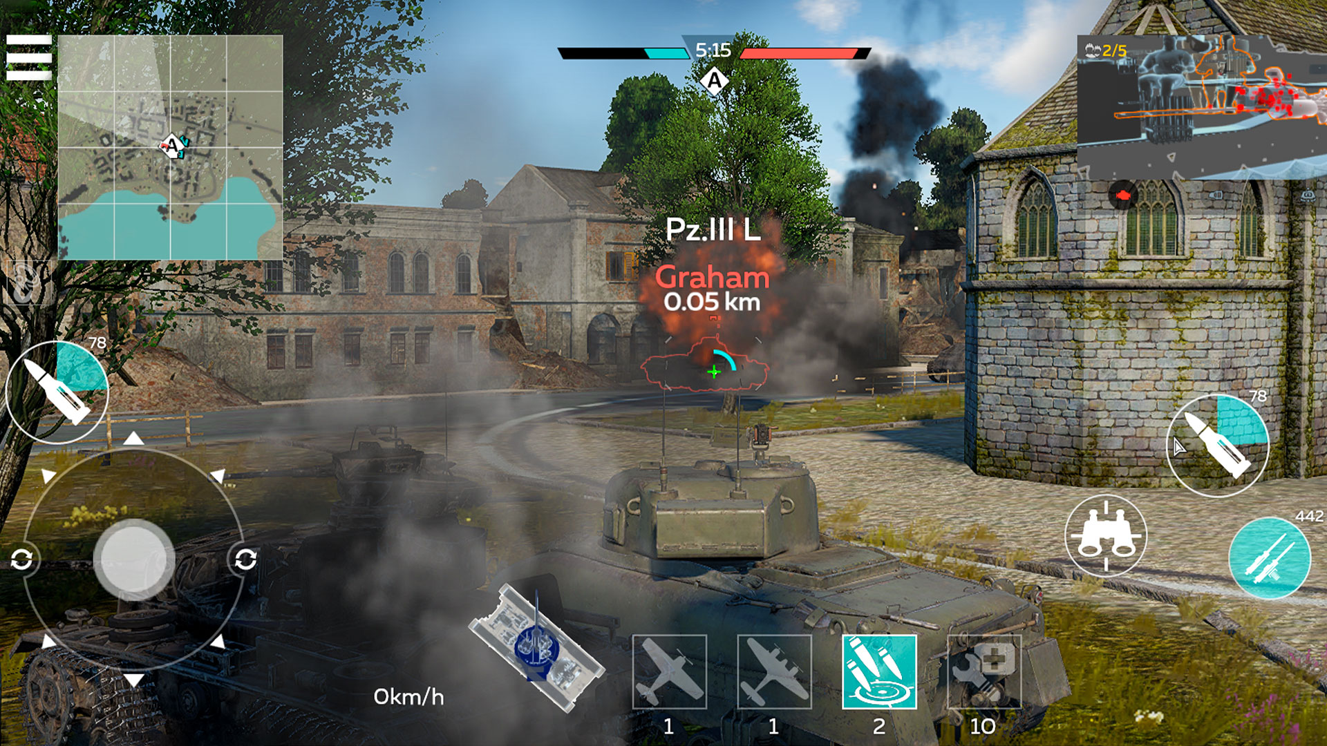 Gameplay of the War Thunder Mobile for Android phone or tablet.