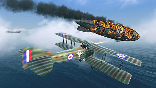 Gameplay of the Warplanes: WW1 sky aces for Android phone or tablet.