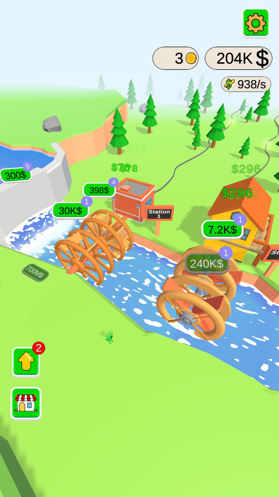 Gameplay of the Water Power for Android phone or tablet.