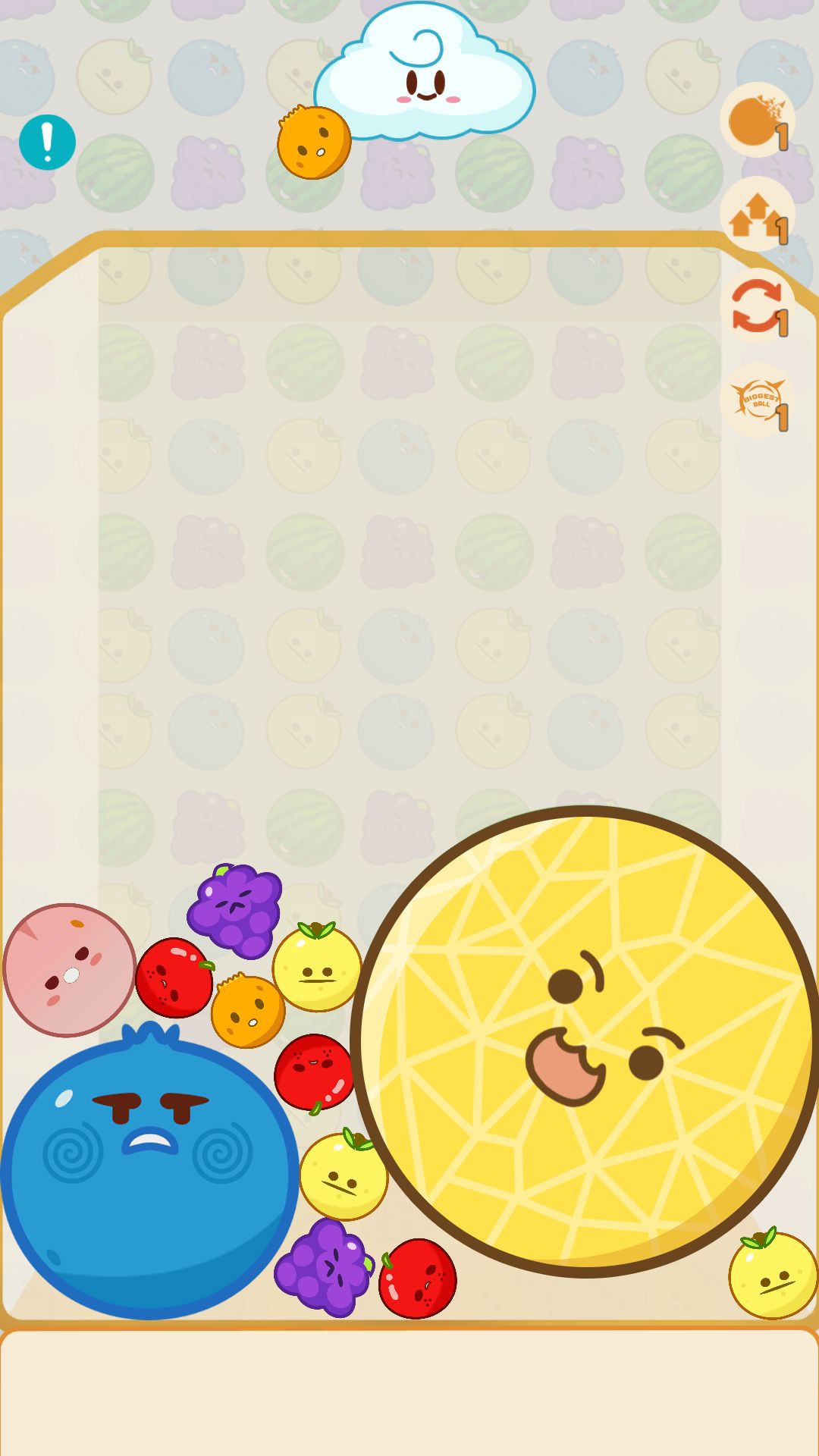 Gameplay of the Watermelon Chill: Fruit Drop for Android phone or tablet.