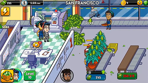 Gameplay of the Weed inc for Android phone or tablet.