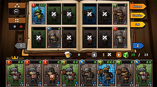 Gameplay of the Whambam warriors: Puzzle RPG for Android phone or tablet.